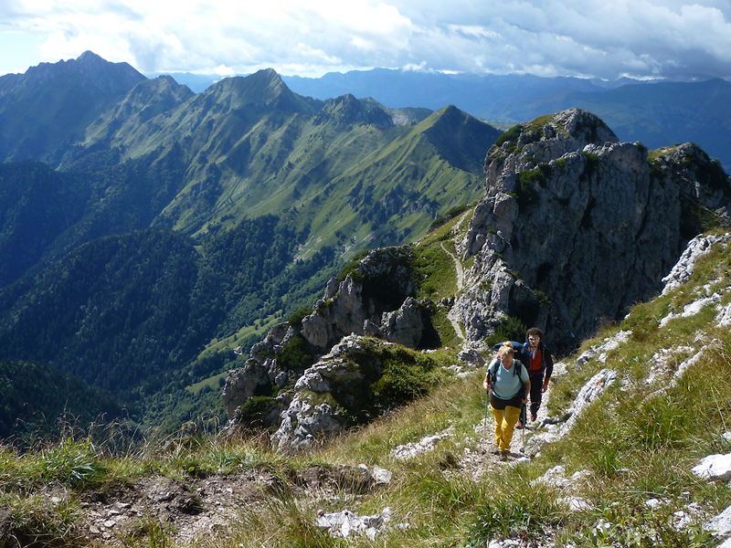 The evocative landscape surrounding Ledro Alps Trek