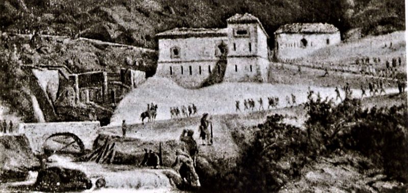 Forte Ampola dipinto storico (ph. credit Comune di Storo)